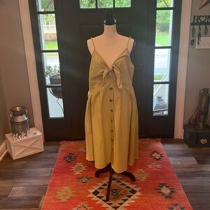 NWT- Perfectly Priscilla Looks Like Summer Midi Dress, Apple Green, Size 3XL